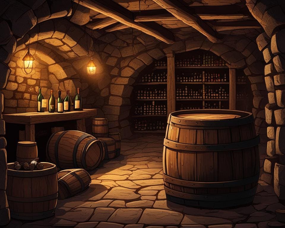 Een zeldzame vintage wijnkelder
