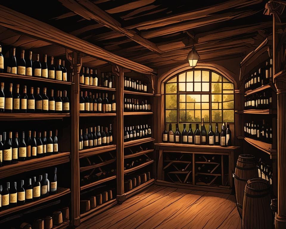 Zeldzame wijnkelder
