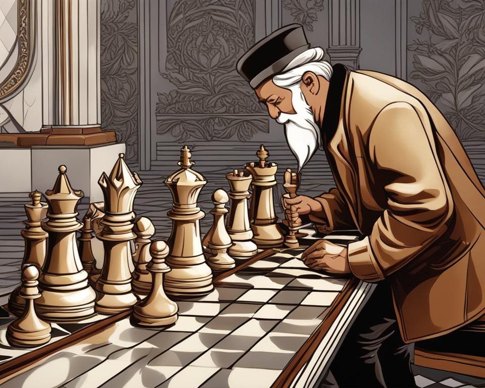 Een exclusief handgemaakt schaakspel van luxe materialen