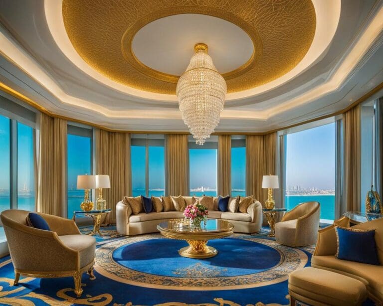 Een nacht doorbrengen in de Royal Suite van het Burj Al Arab in Dubai ...