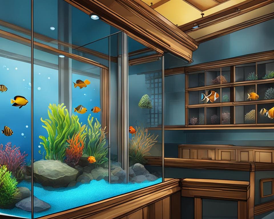 Exotische vissen in luxe maatwerk aquarium
