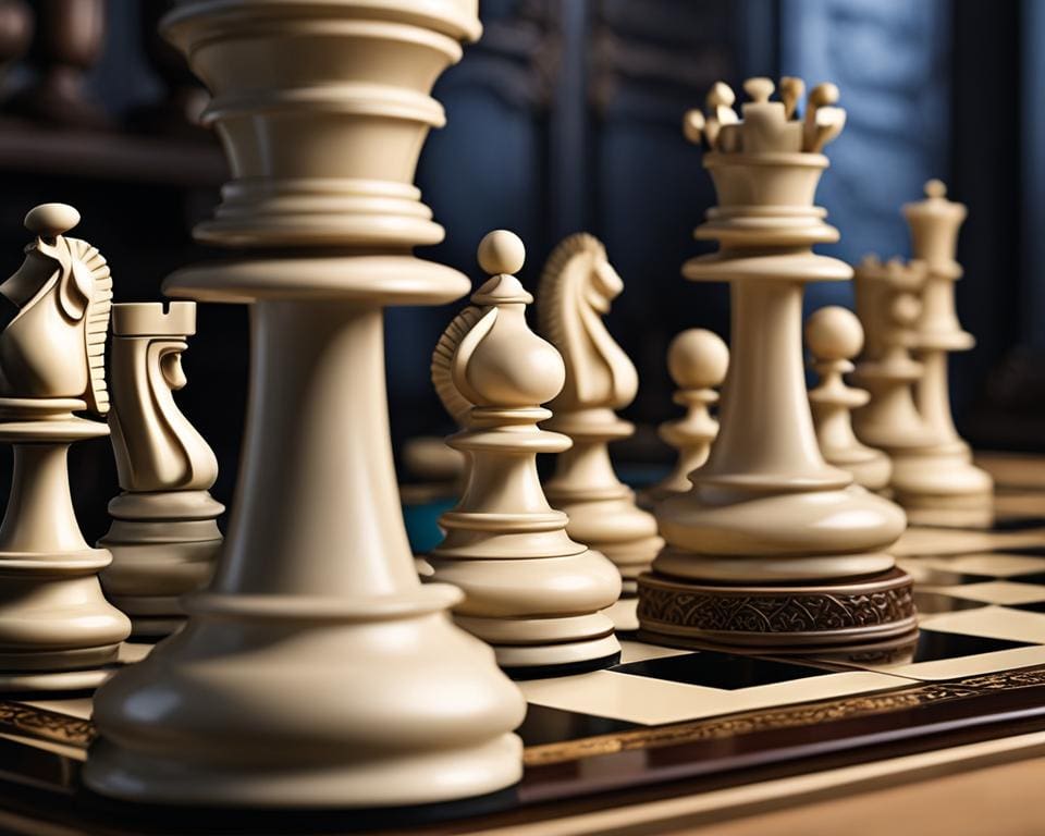 Handwerk in luxe schaakspellen