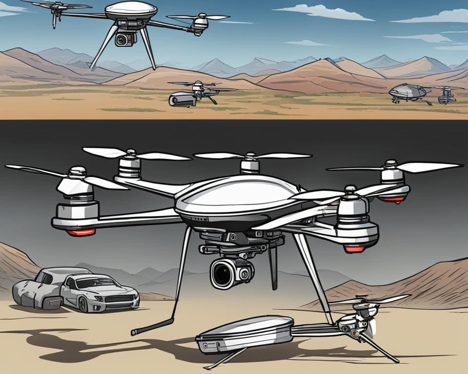 high-end camera drone versus standaard drones