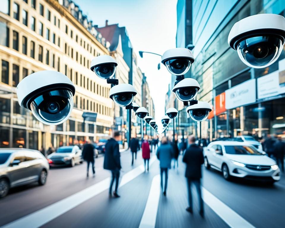 Is het legaal om beveiligingscamera's te richten op openbare ruimtes?