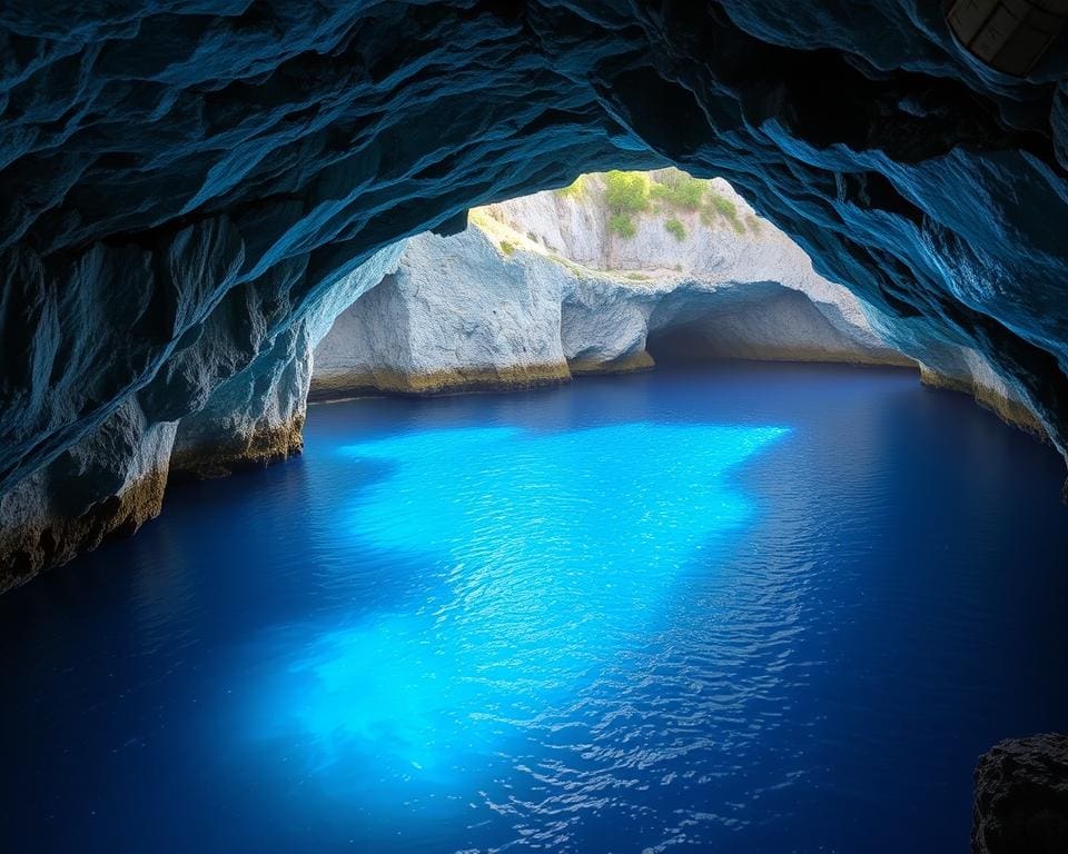 Bewonder de azuurblauwe grotten van Capri, Italië