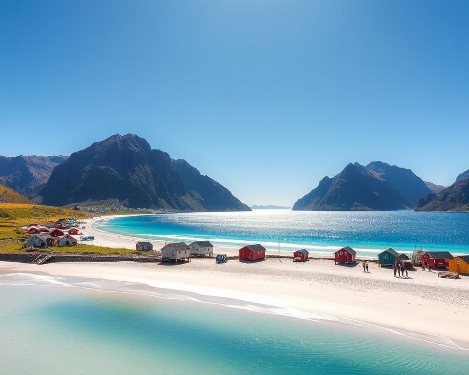 Bezoek de schilderachtige stranden van de Lofoten