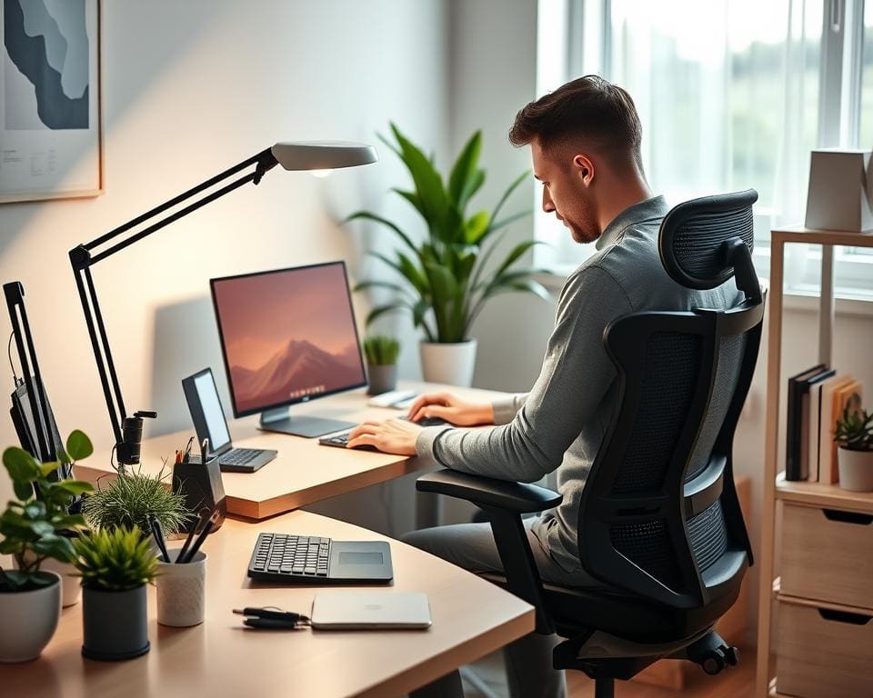 Ergonomische verlichting voor bureau