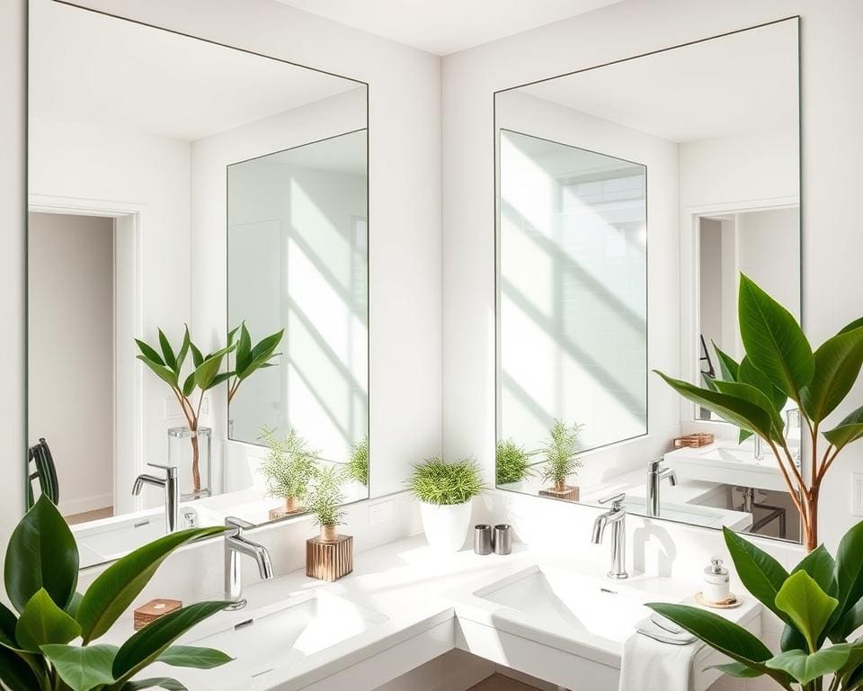 Hoe houd je je badkamer spiegels streeploos schoon?
