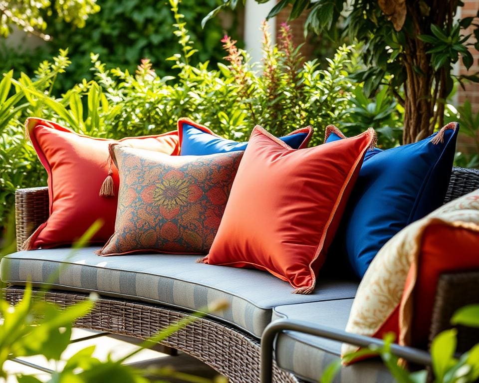 Luxe buitenkussens voor een comfortabele tuinset