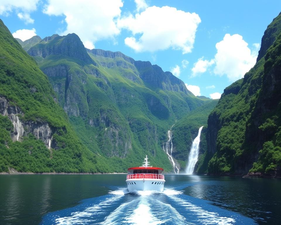 Maak een boottocht langs de Noorse fjorden