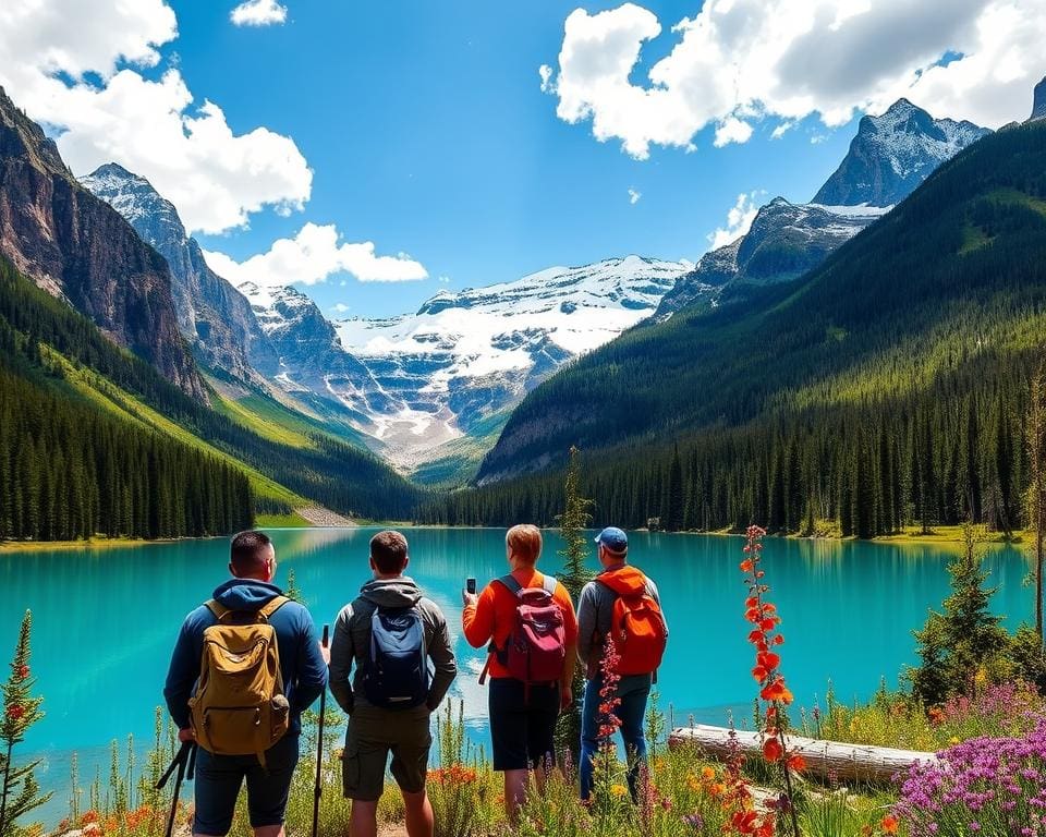 Natuurschoon in Banff