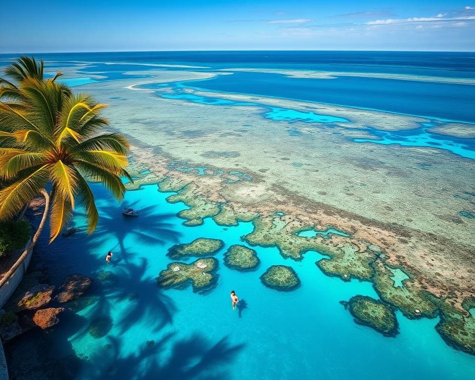 Ongeëvenaarde natuurlijke schoonheid van het Great Barrier Reef