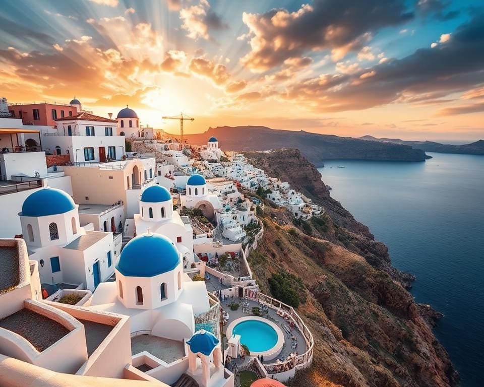 Santorini kliffen