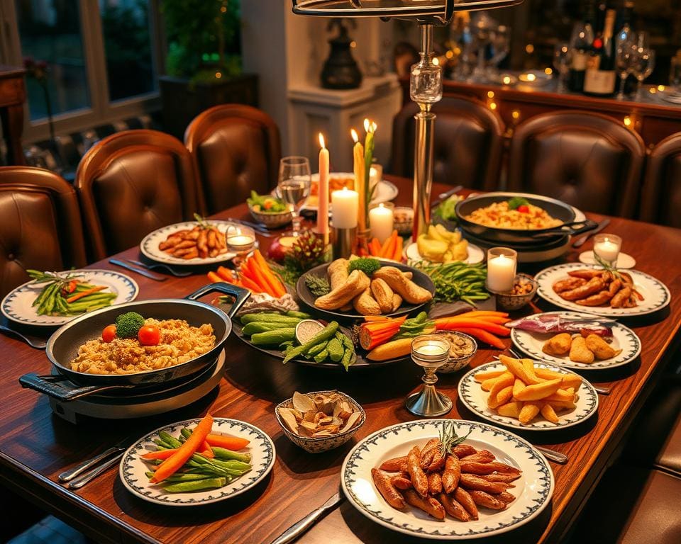 gourmetten voor feestelijke diners