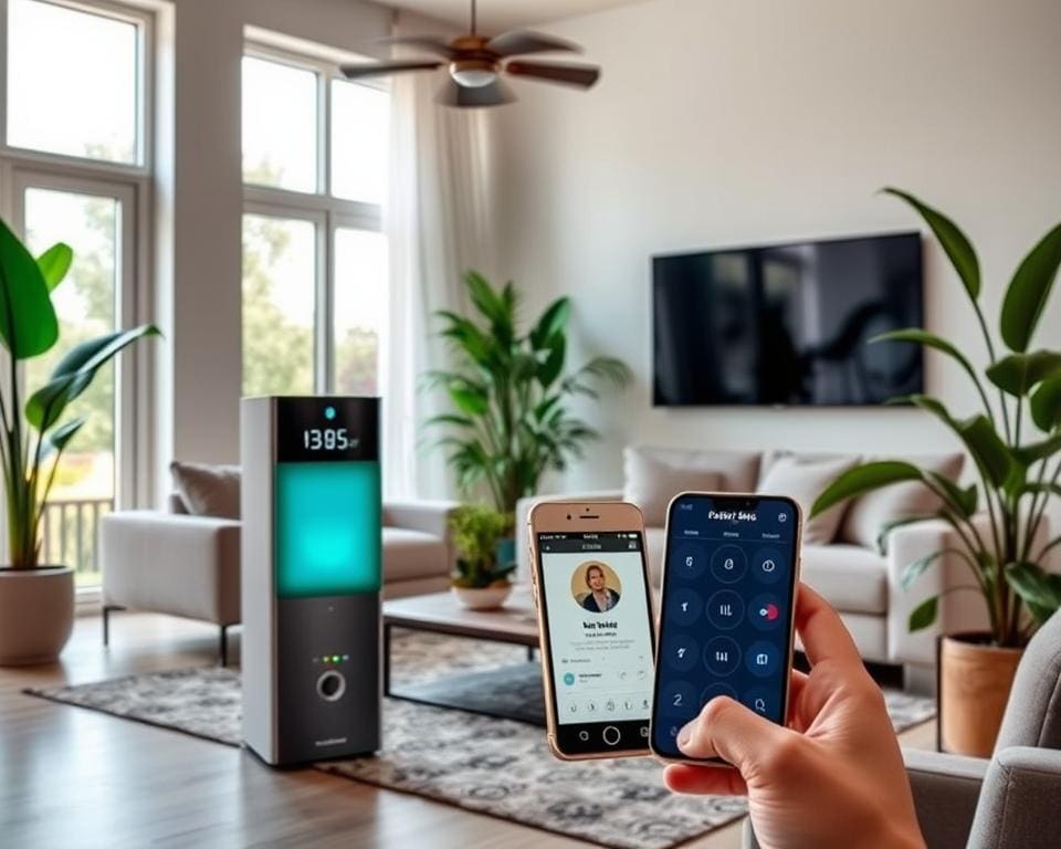 slimme luchtreinigers met app-bediening