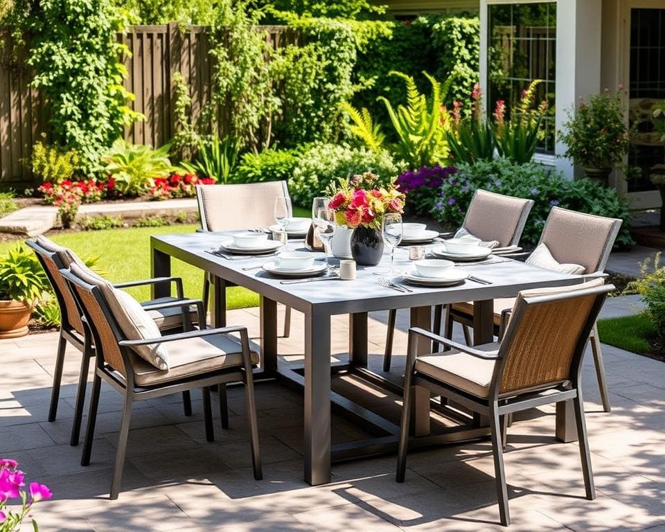 6-persoons tuinsets: Comfortabel buiten tafelen met vrienden