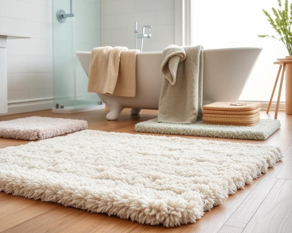 Badmatten voor comfort na een verfrissende douche