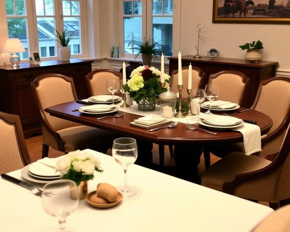 Eettafels die ruimte creëren voor gezellige maaltijden
