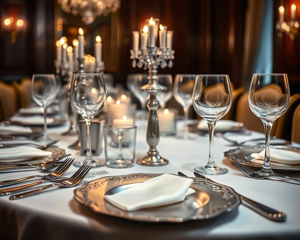 Luxe besteksets voor formele diners