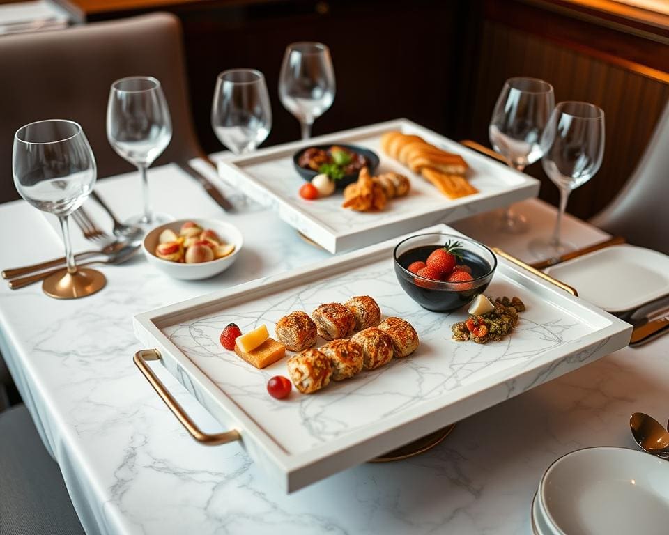 Luxe serveerschalen voor elegante presentaties