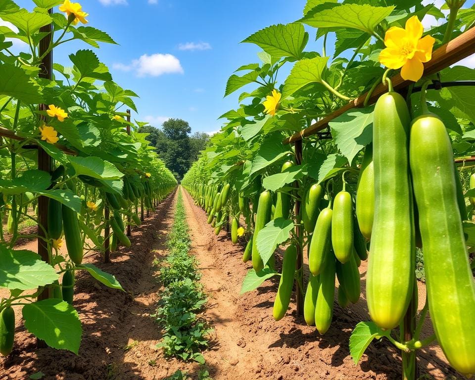 Tuintips voor Het Kweken van Komkommers in de Open Lucht