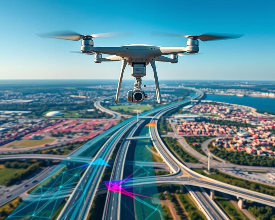 visualisatie van data-analyse met drones