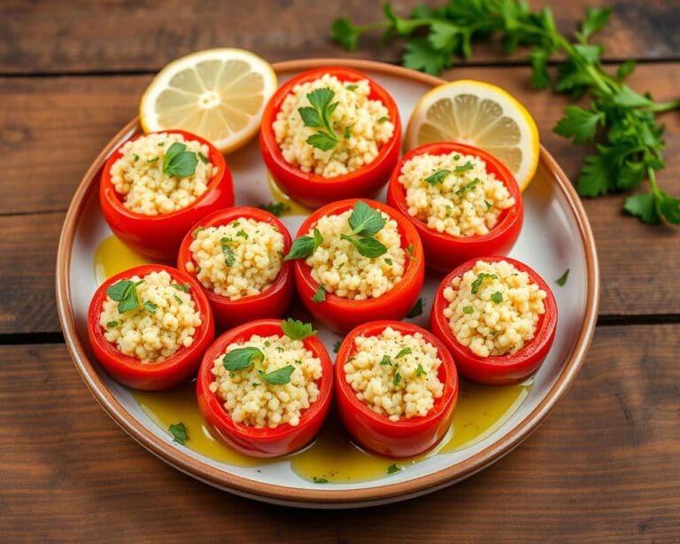 Gevulde tomaten met couscous en kruiden