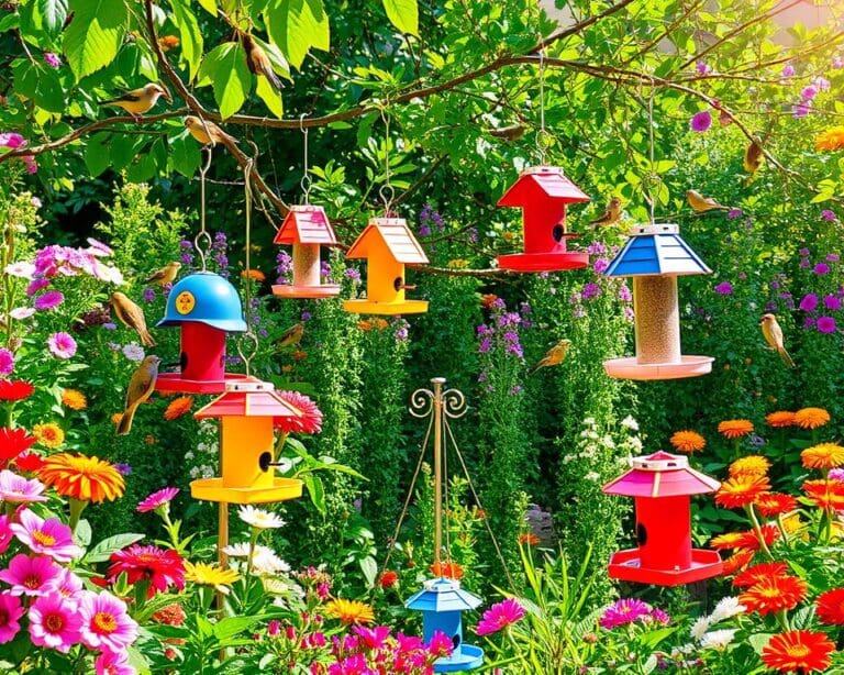 Vogelvoederhuisjes voor een levendige tuin