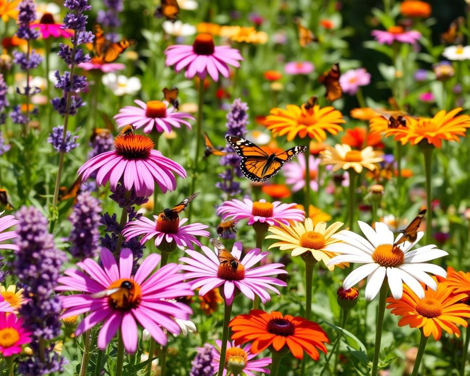 Welke bloemen trekken vlinders en bijen aan?