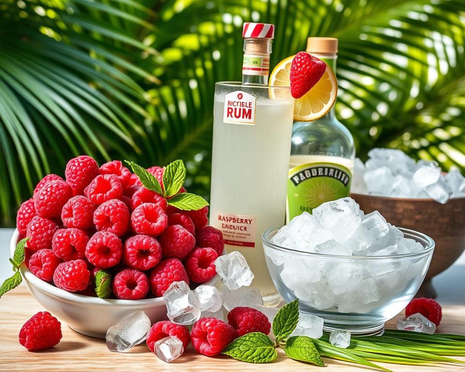 ingrediënten Frozen Raspberry Daiquiri