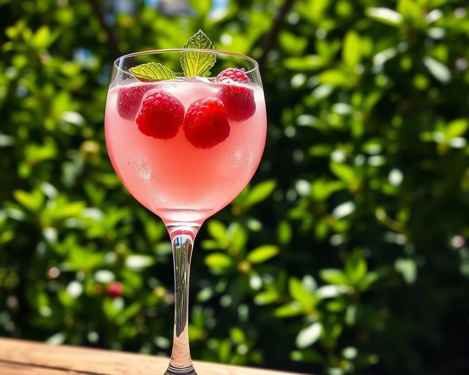 serveren Raspberry Gin Fizz