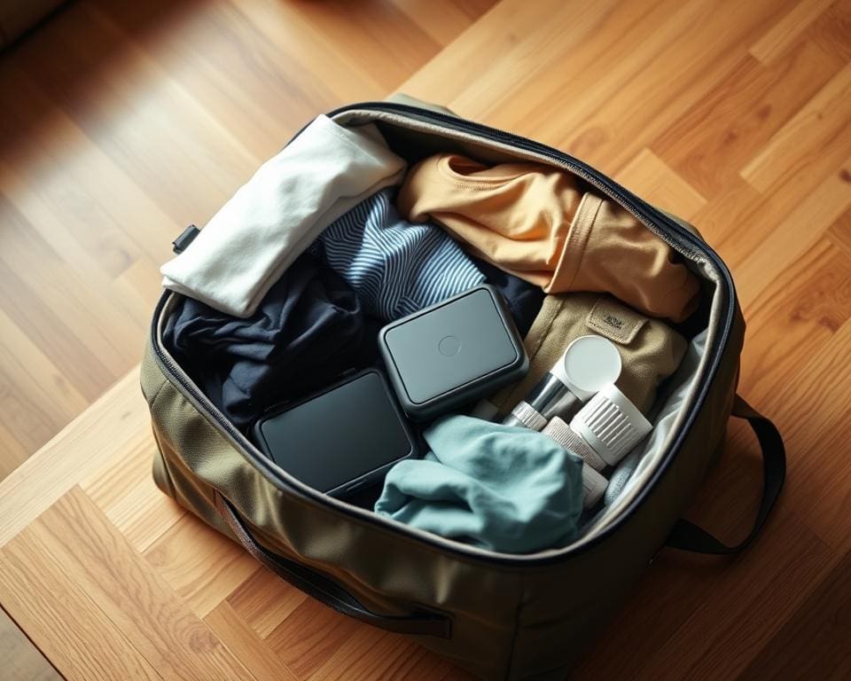 Bagage voor vijf dagen