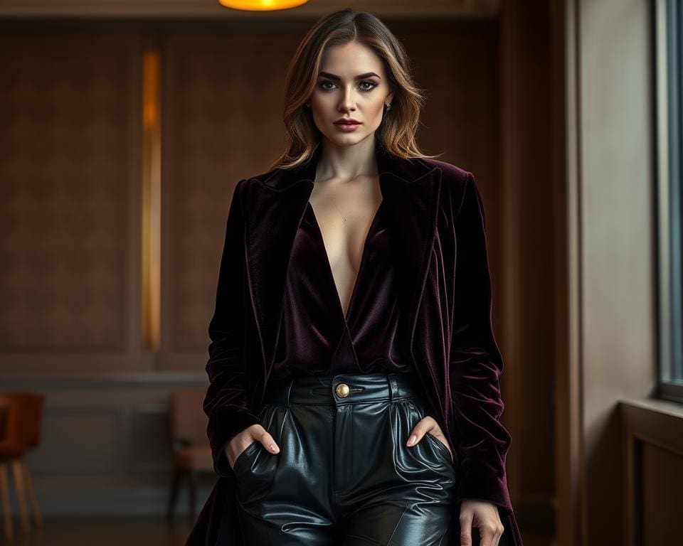 Fluwelen outfit samenstellen