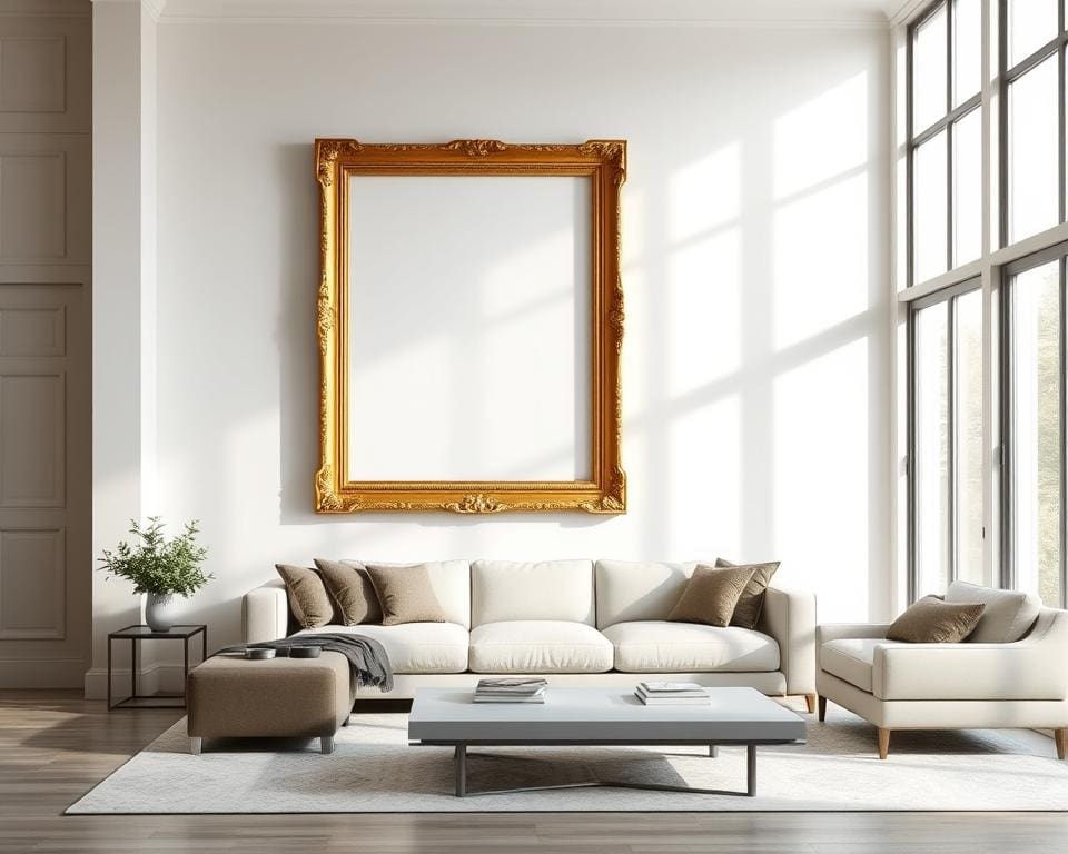 Hoe gebruik je klassiek lijstwerk in een modern huis?