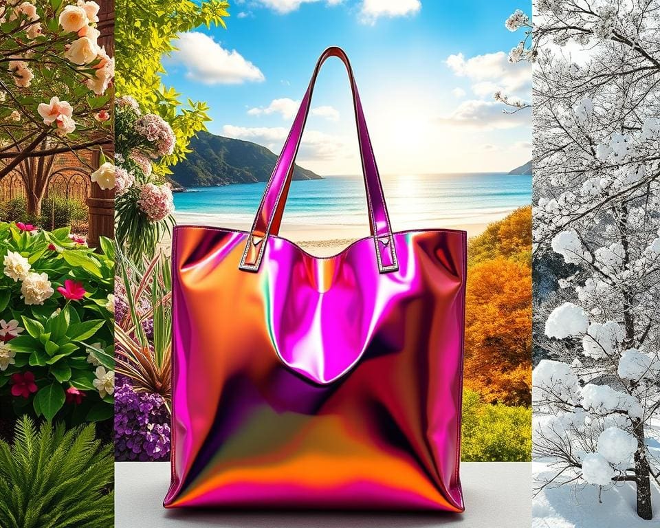Past een metallic tas bij elk seizoen?
