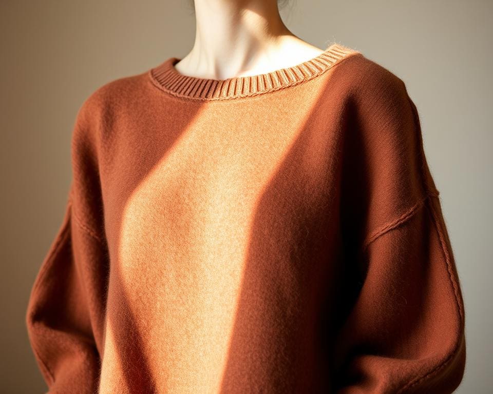 cropped wollen trui