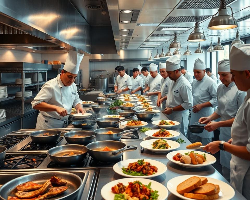 Hoe runt een chef een drukke lunchservice?