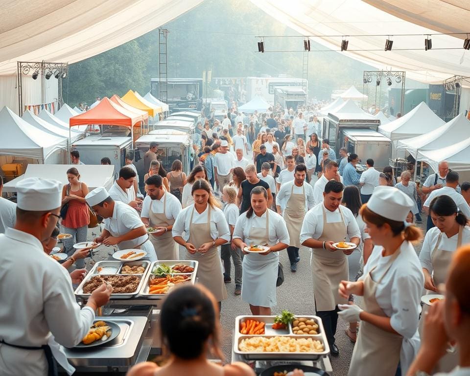 Hoe werkt een cateringteam op een meerdaags festival?