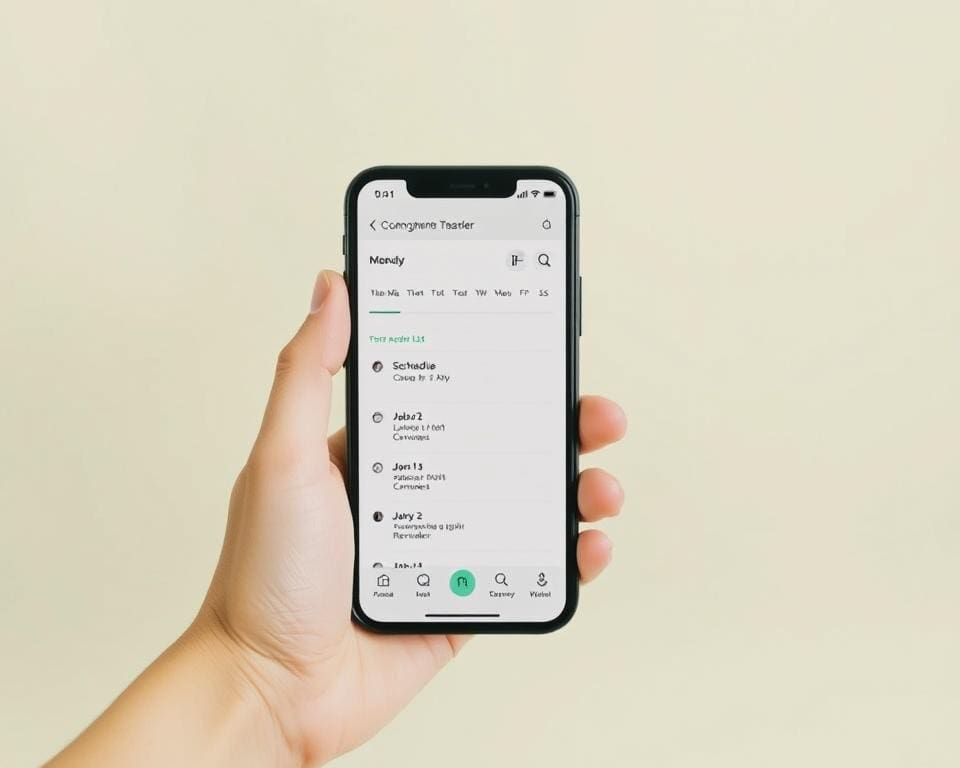 Welke app helpt bij het plannen van je week?