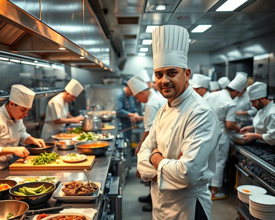 drukke lunchservice