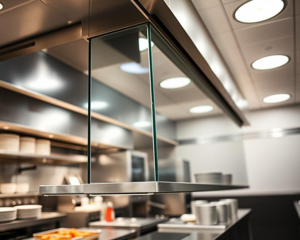 techniek keuken- en uitserveerscherm