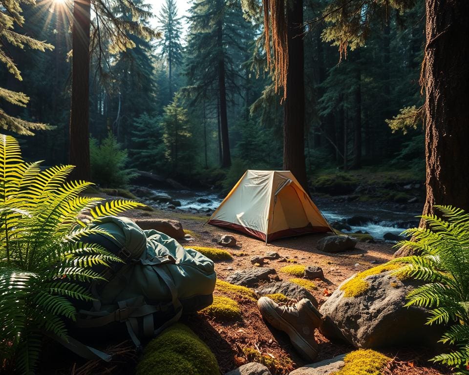 Hoe werkt wildkamperen tijdens een wandeltocht?
