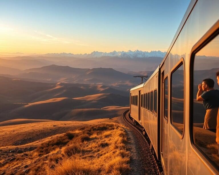 De schoonheid van een treinreis door onbekende landschappen
