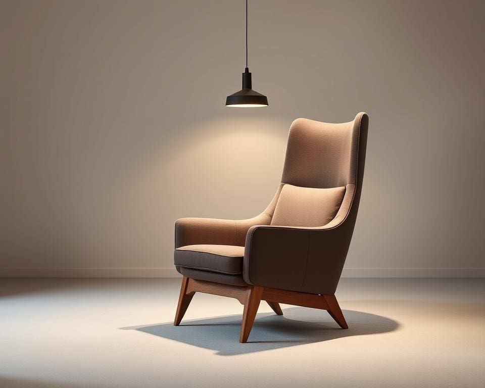 Een stijlvolle loungestoel die comfort en design combineert