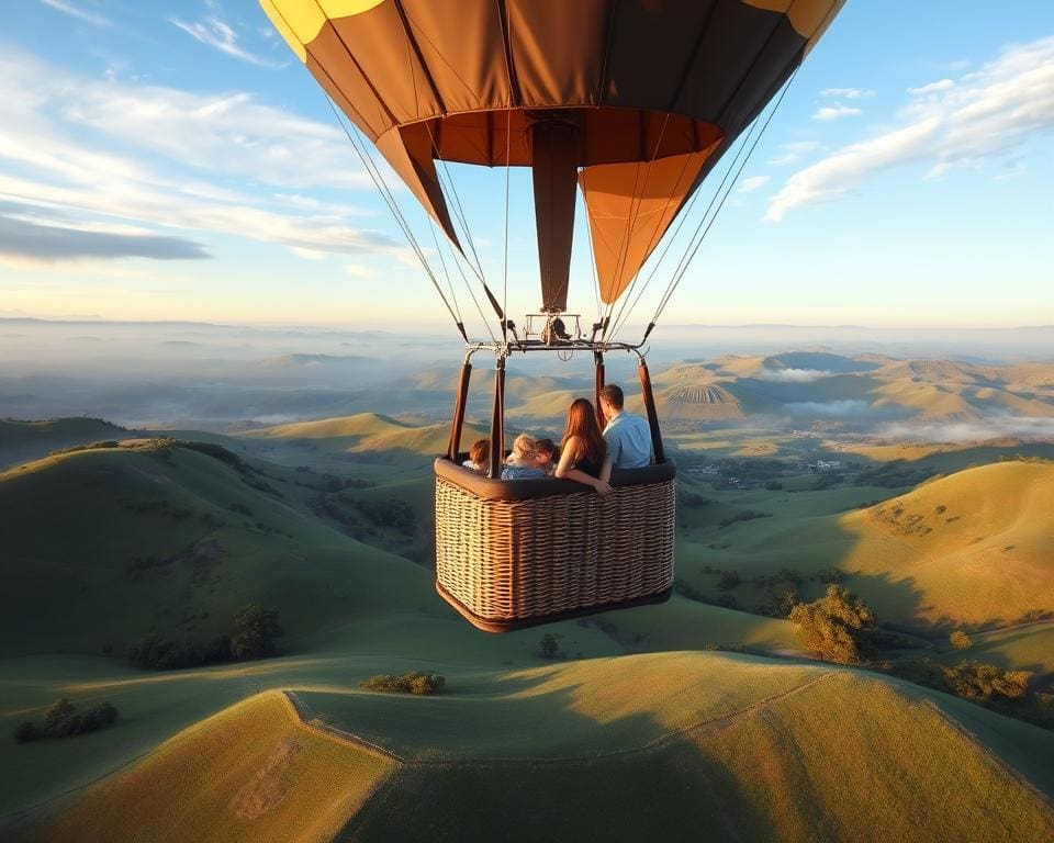 Hoe voelt het om te zweven in een luchtballon?