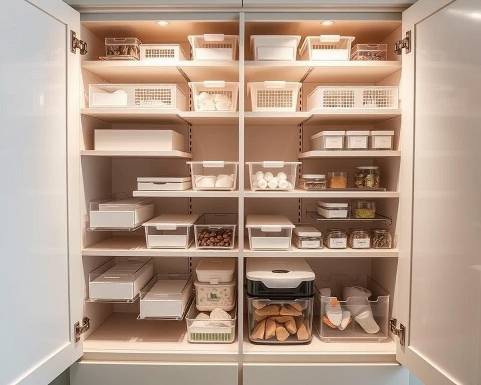 Indelingsmogelijkheden in keukenkasten