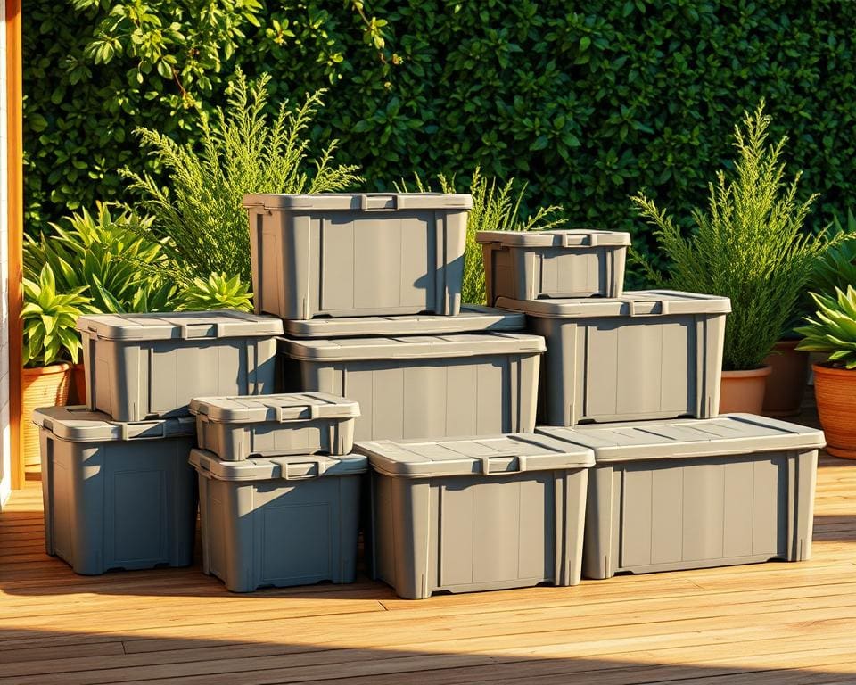 Robuuste opbergboxen voor tuin en balkon