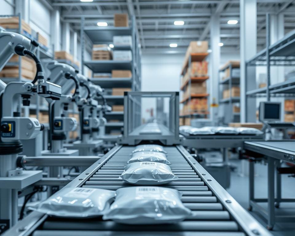 componenten van een geautomatiseerde verpakkingslijn