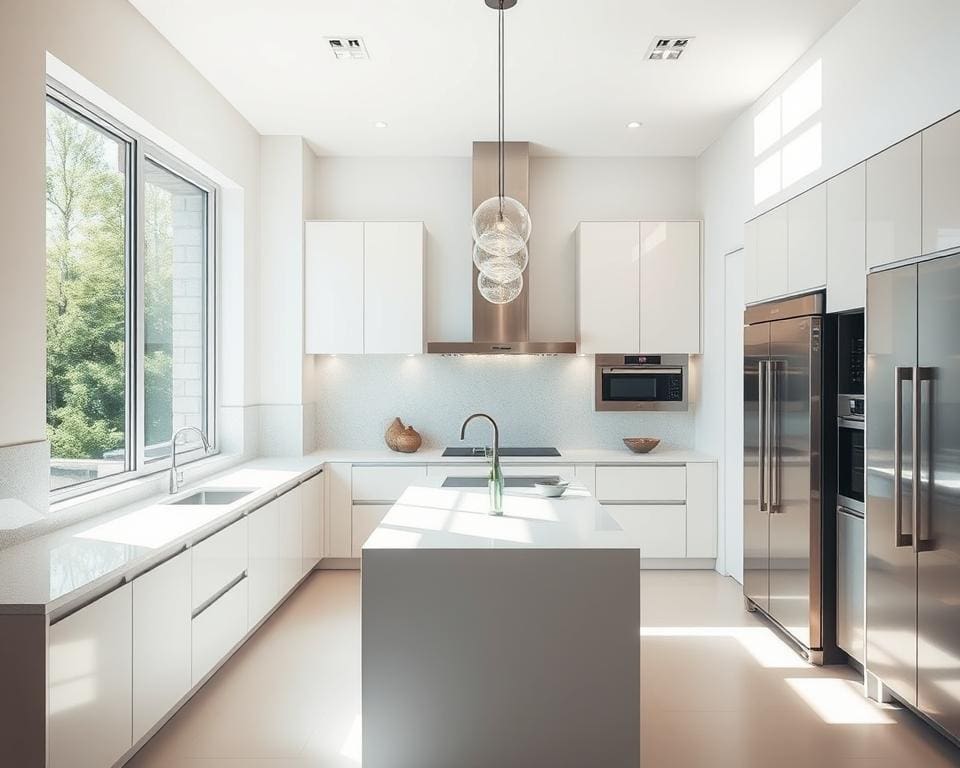 verlichting moderne keuken