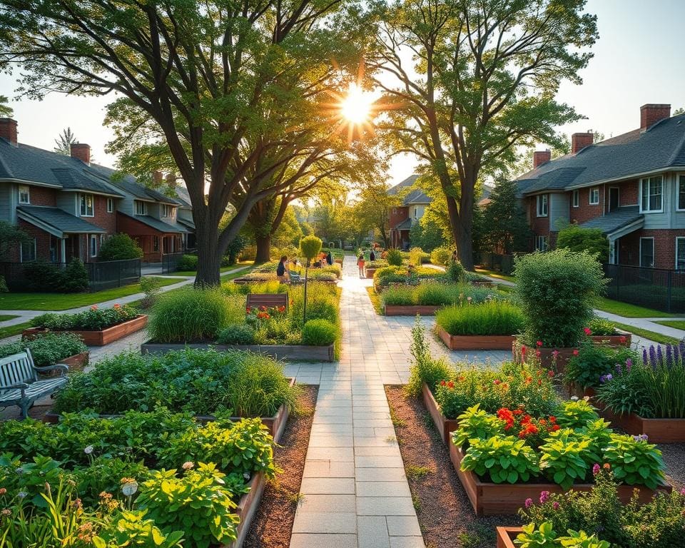 woningcorporatie buurttuin aanleggen